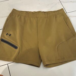 Under Armour Men's Unstoppable Fleece Shorts Canteen Green SZ XL